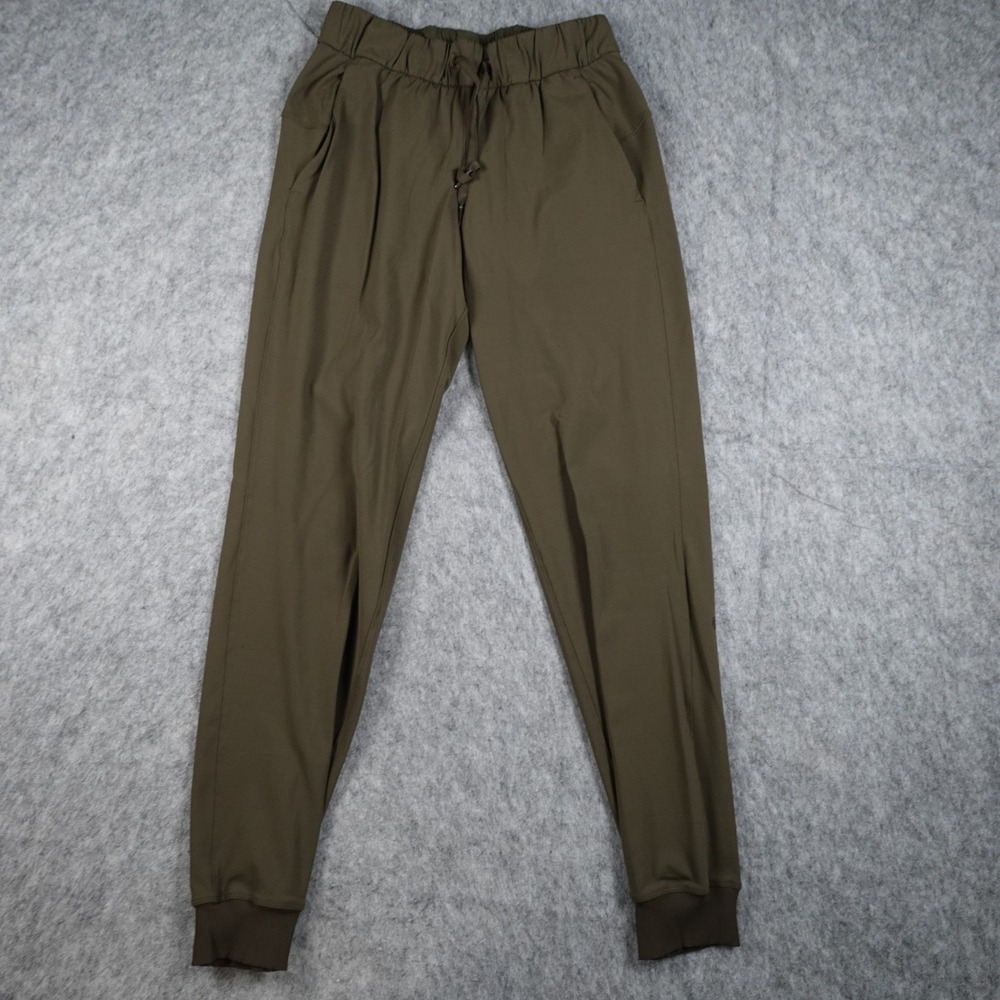 Lululemon Pants Women‎ 2 Dark Olive Green Stretch On The Fly Jogger Luxtreme